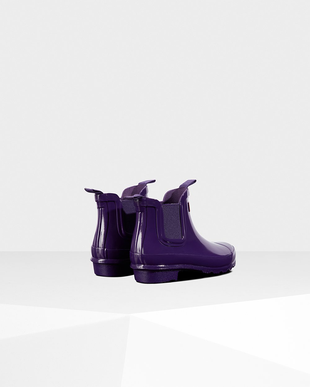 Kids Hunter Original Big Gloss - Chelsea Boots Blue Purple - 6352-IMTRH